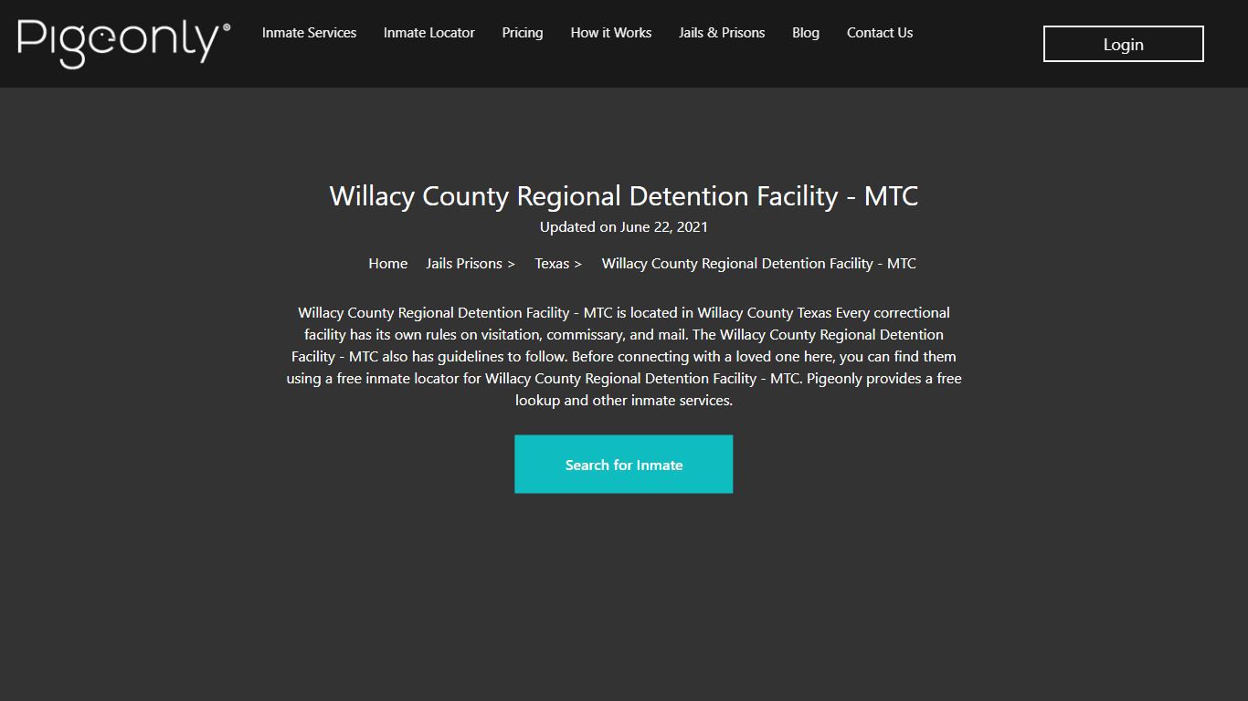 Willacy County Regional Detention Facility - MTC Inmate ...